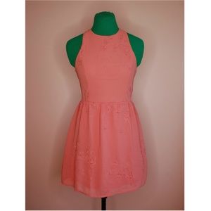 Forever21 Coral Sleeveless Dress Small